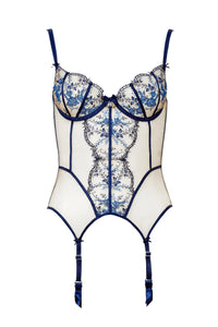 Dita Von Teese Femmoiselle Sheer Bustier Queen's Blue