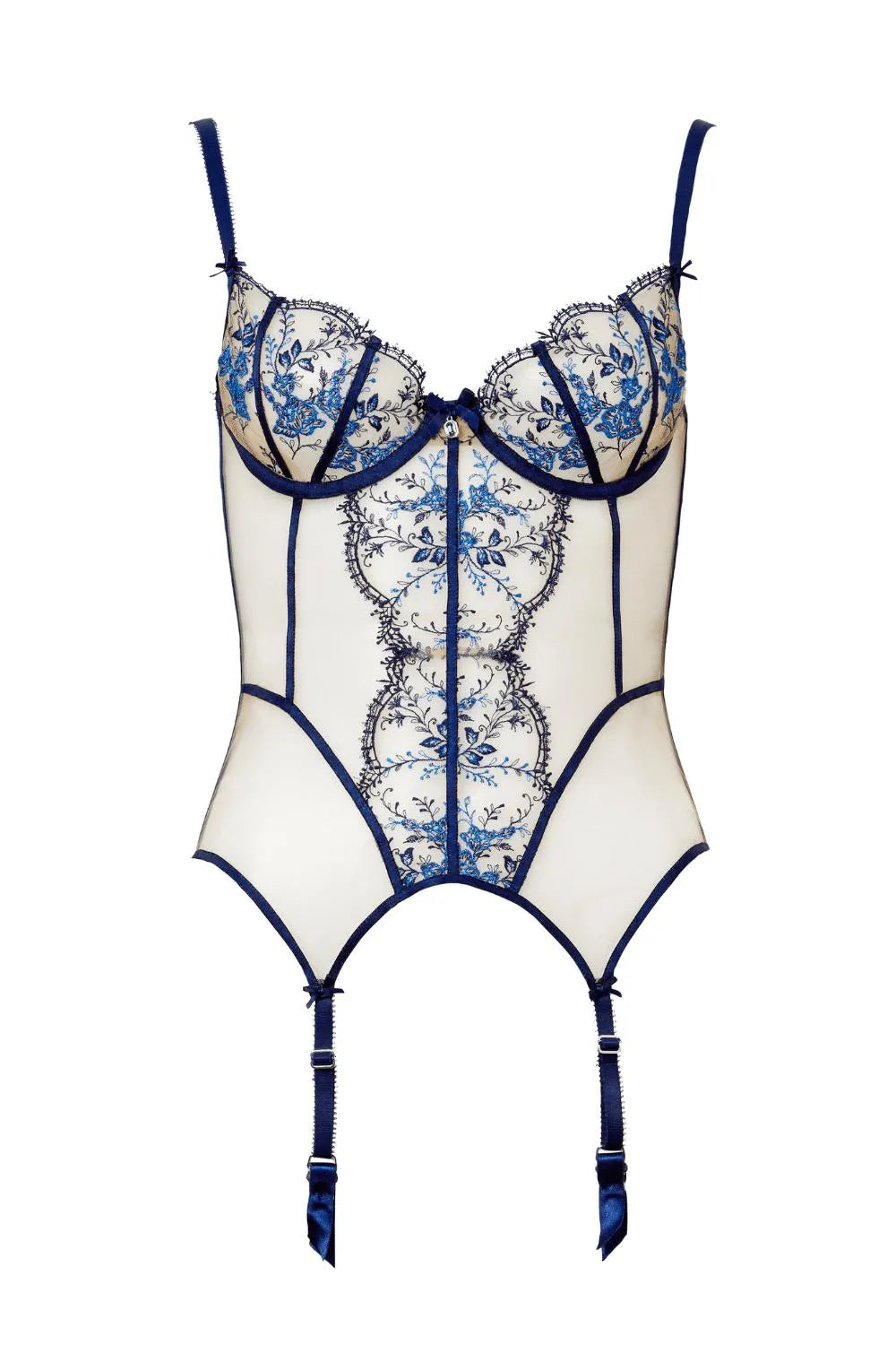 Dita Von Teese Femmoiselle Sheer Bustier Queen's Blue