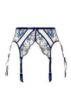 Dita Von Teese Femmoiselle Sheer Suspender Belt Queen's Blue