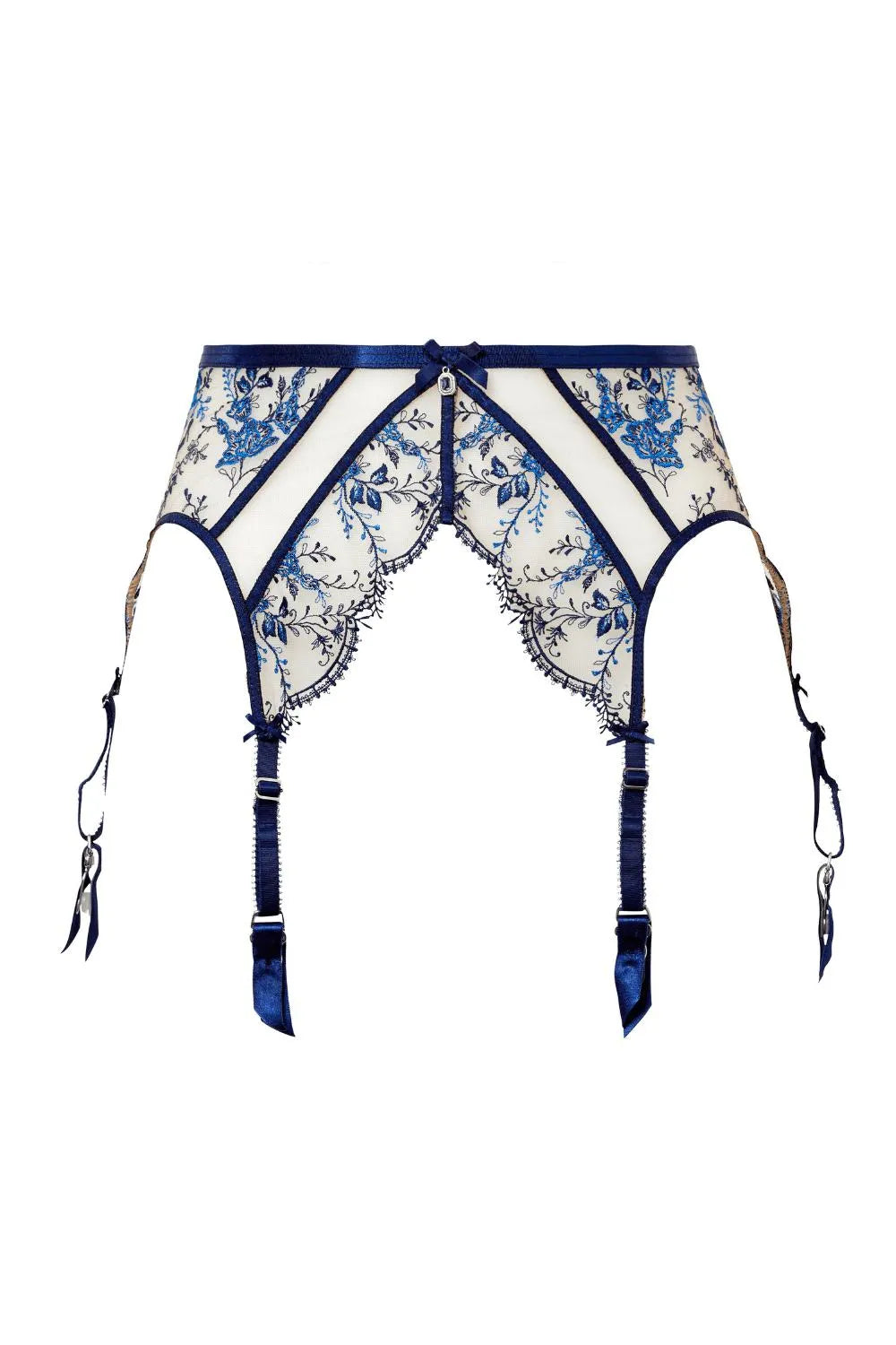 Dita Von Teese Femmoiselle Sheer Suspender Belt Queen's Blue