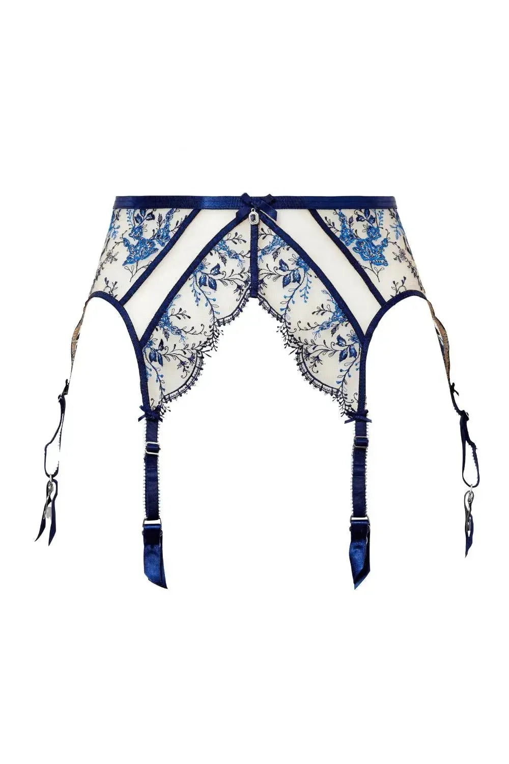 Dita Von Teese Femmoiselle Sheer Suspender Belt Queen's Blue