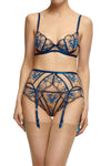 Dita Von Teese Femmoiselle Sheer Suspender Belt Queen's Blue