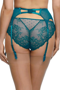 Dita Von Teese Fiamma Lace Suspender Belt Corsaire Blue