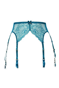 Dita Von Teese Fiamma Lace Suspender Belt Corsaire Blue