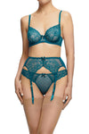 Dita Von Teese Fiamma Lace Unlined Bra Corsaire Blue