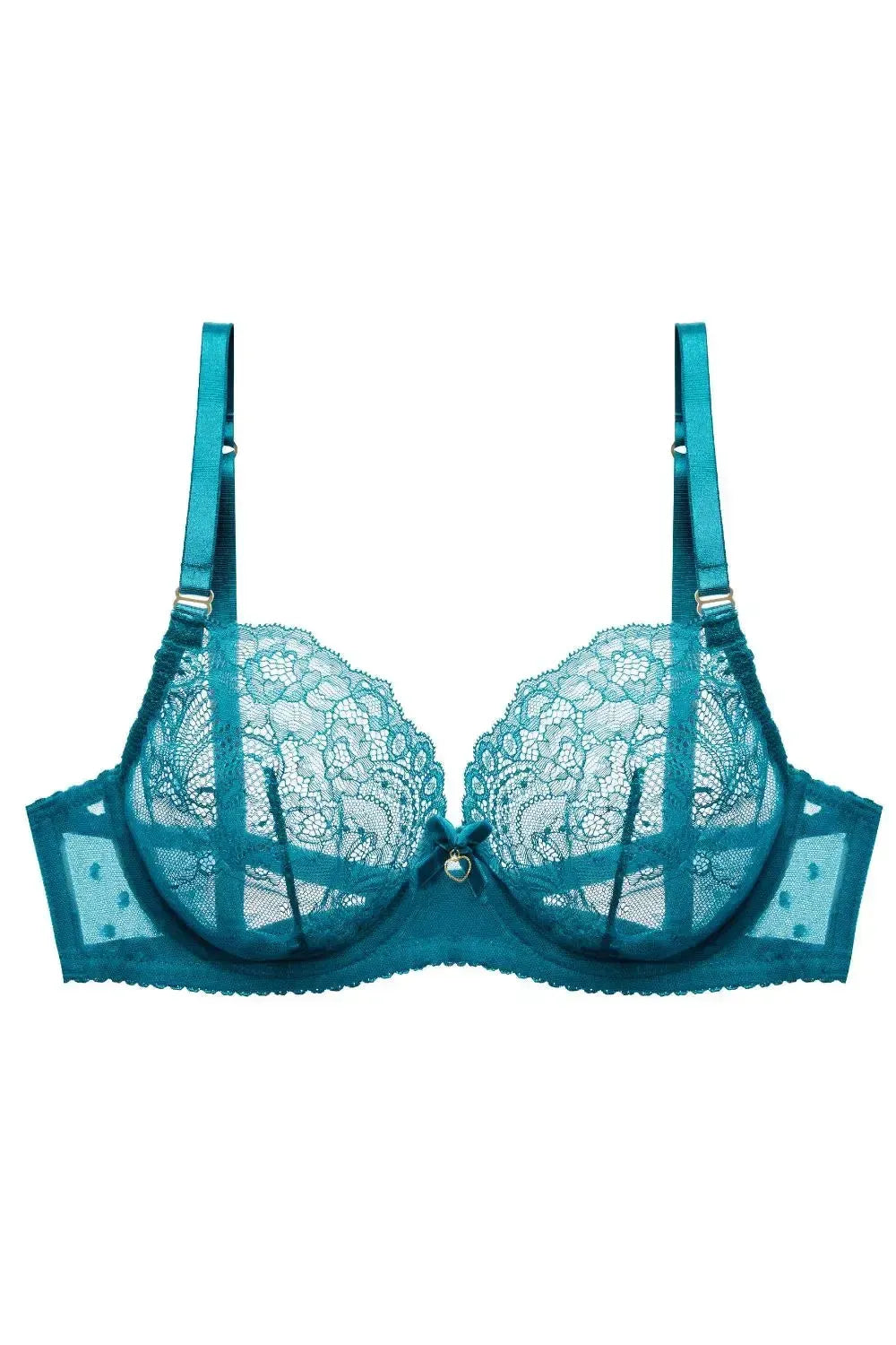Dita Von Teese Fiamma Lace Unlined Bra Corsaire Blue