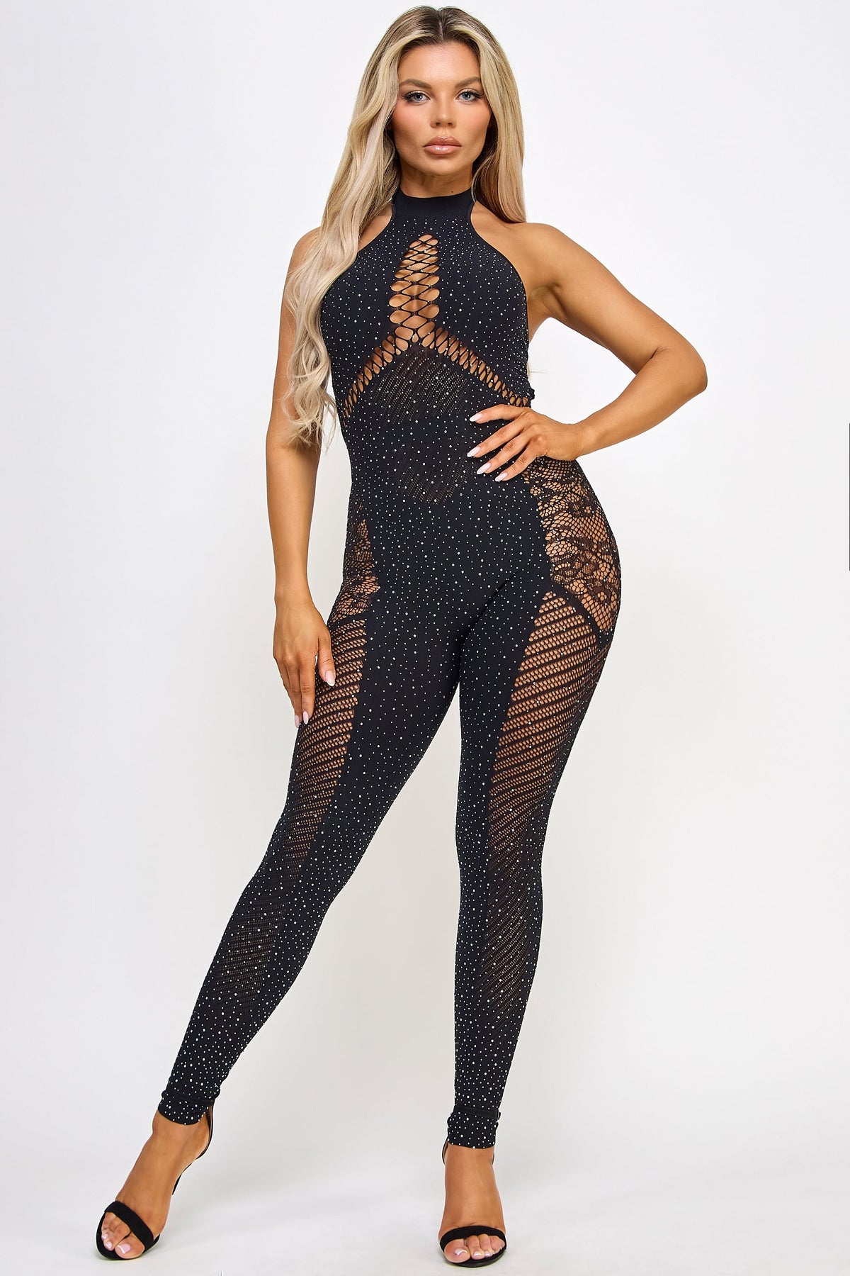 Gemma Bodystocking Rhinestone Sparkle