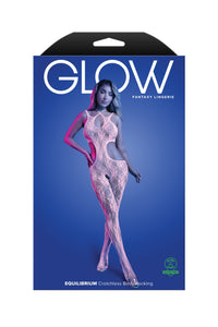 Fantasy Lingerie Glow Black Light Equilibrium Crotchless Bodystocking