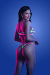 Fantasy Glow Head Rush Bra Set Neon-Rebel Romance
