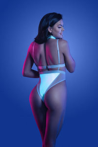 Fantasy Glow Iridescent Prismatic Bodysuit