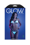Fantasy Glow Iridescent Prismatic Open Cups Bra Set