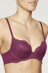 Superboost Lace Foil Plunge Bra-Rebel Romance