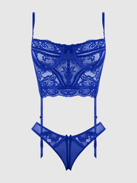 House of Desire Harlow Bustier and Backless Hipster Set
