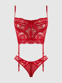 House of Desire Harlow Bustier and Backless Hipster Set