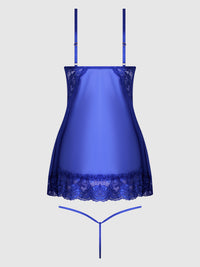 House of Desire Harlow Lace & Mesh Babydoll & G-String Set