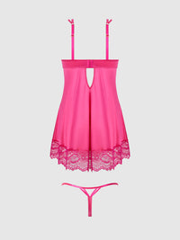 House of Desire Issadora Lace Openable Babydoll & G-String Set
