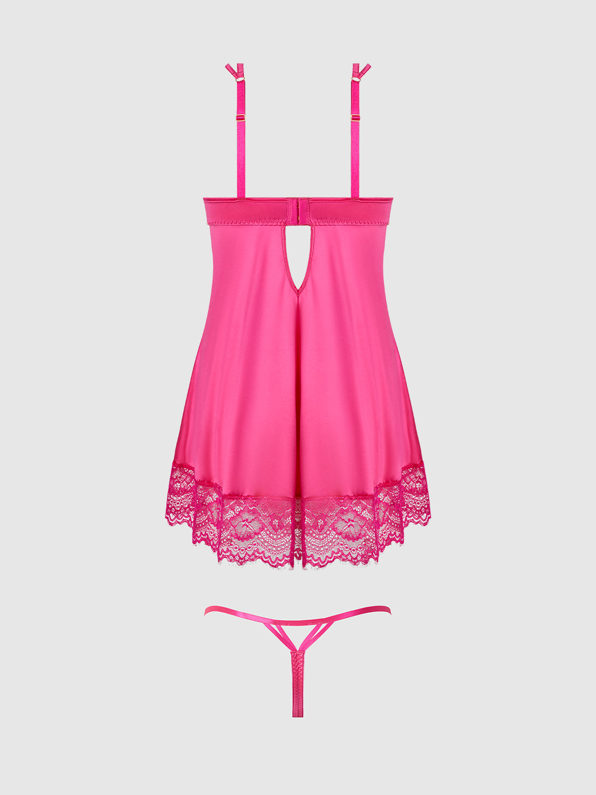 House of Desire Issadora Lace Openable Babydoll & G-String Set