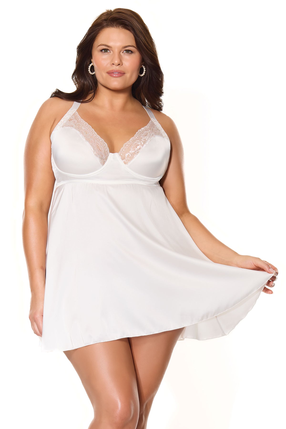 Kissed by Satin Babydoll Set