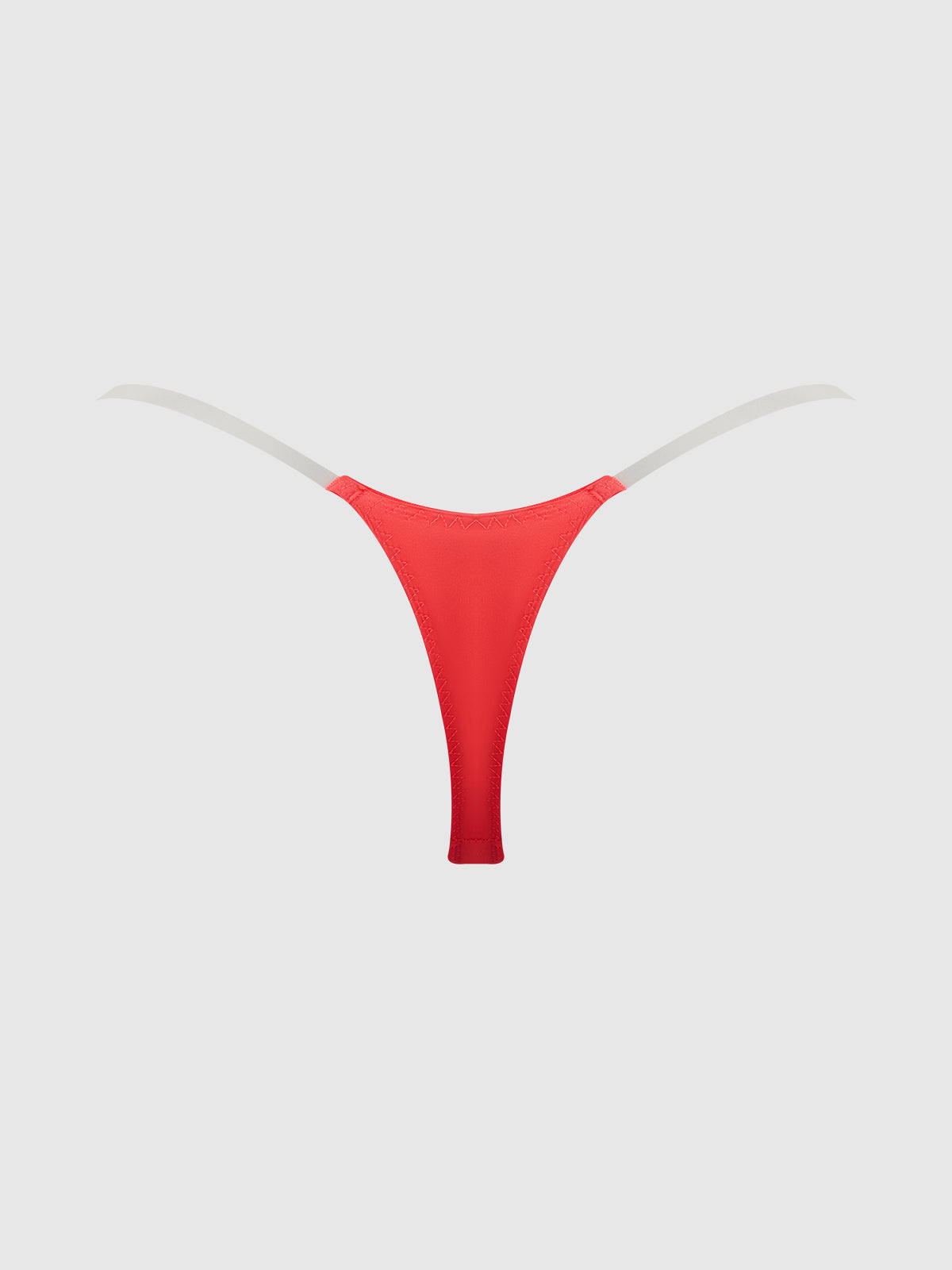 House of Desire Krystal Clear Strap Thong Coral Orange