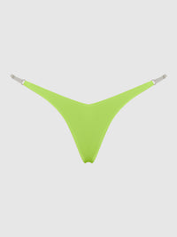 House of Desire Krystal Clear Strap Thong Lime