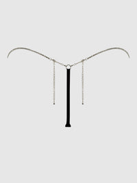 House of Desire Krystal Rhinestone Side G-String Black
