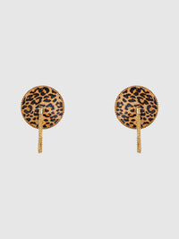 House of Desire Leopard & Gold Chain Round Tassel Pasties