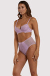Playful Promises Lila Lace Plunge Bra Lilac