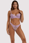 Playful Promises Lila Lace Plunge Bra Lilac