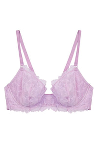 Playful Promises Lila Lace Plunge Bra Lilac