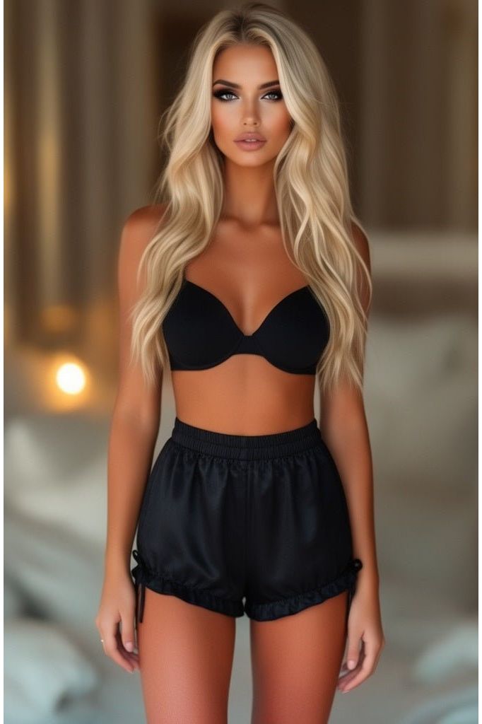 LIMITED EDITION Black Satin Bloomers