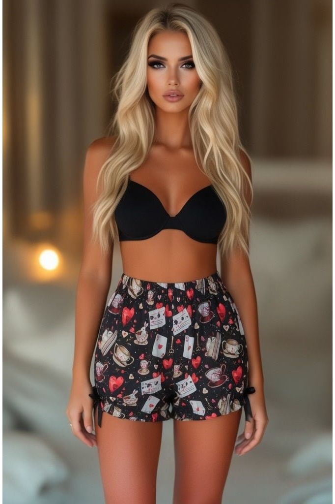 LIMITED EDITION Fairytale Print Bloomers Black