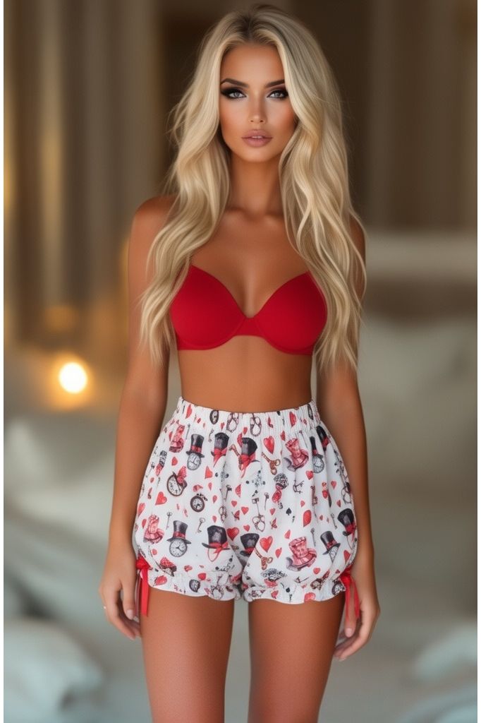 LIMITED EDITION Fairytale Print Bloomers White