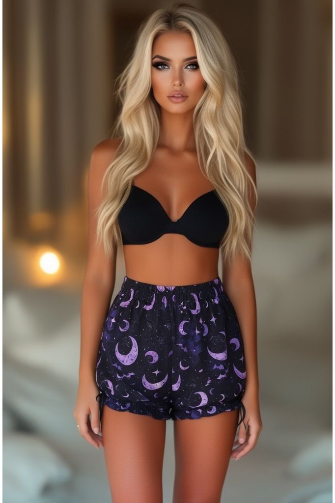 LIMITED EDITION Purple Moon Print Bloomers