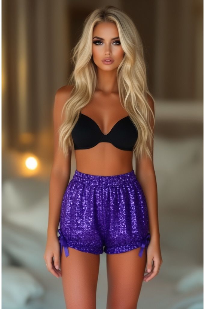 LIMITED EDITION Purple Sequin Bloomers