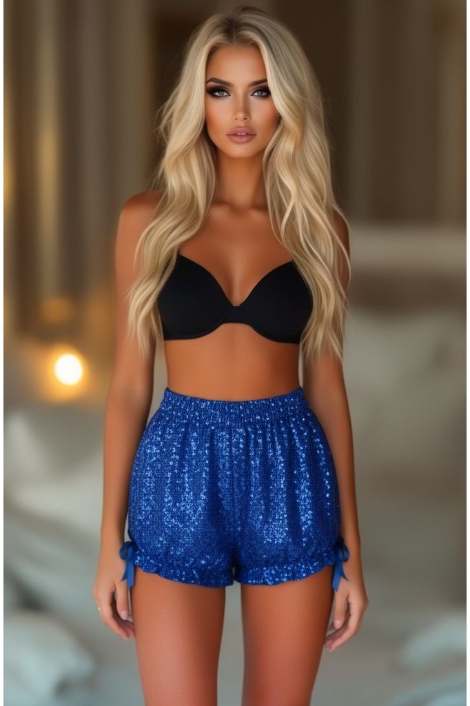 LIMITED EDITION Royal Blue Sequin Bloomers