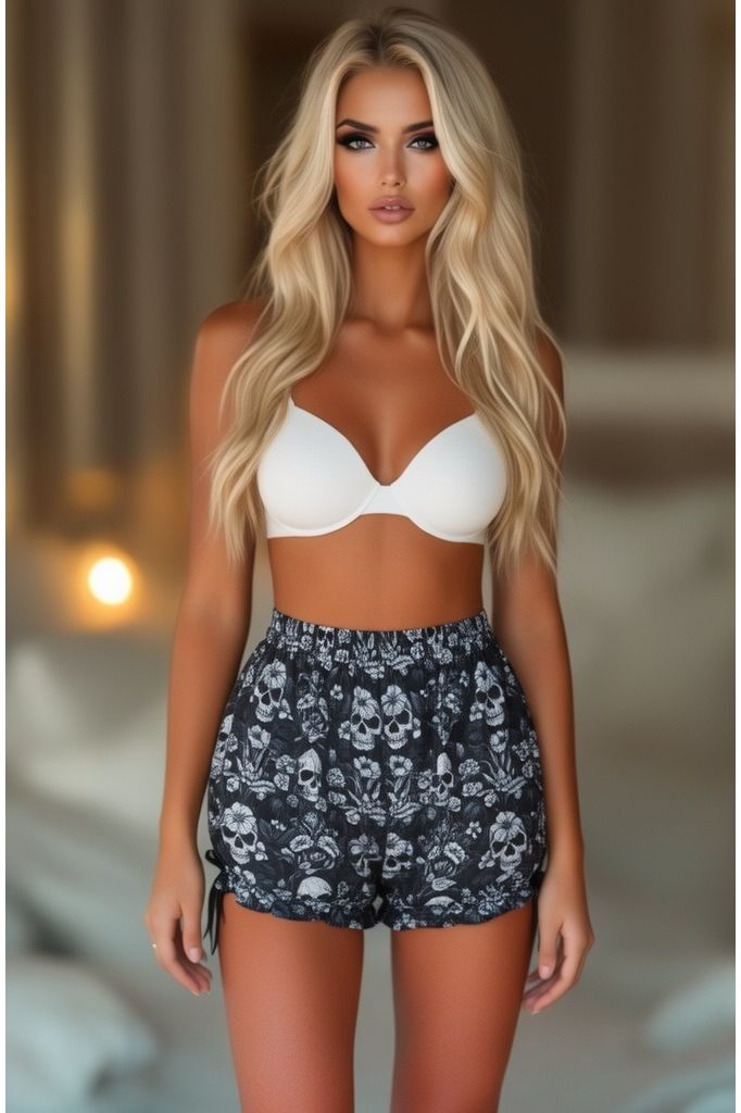 LIMITED EDITION Skulls & Roses Print Bloomers