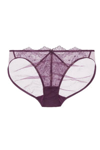 Dita Von Teese Lurex Lace Bikini Panty Amethyst