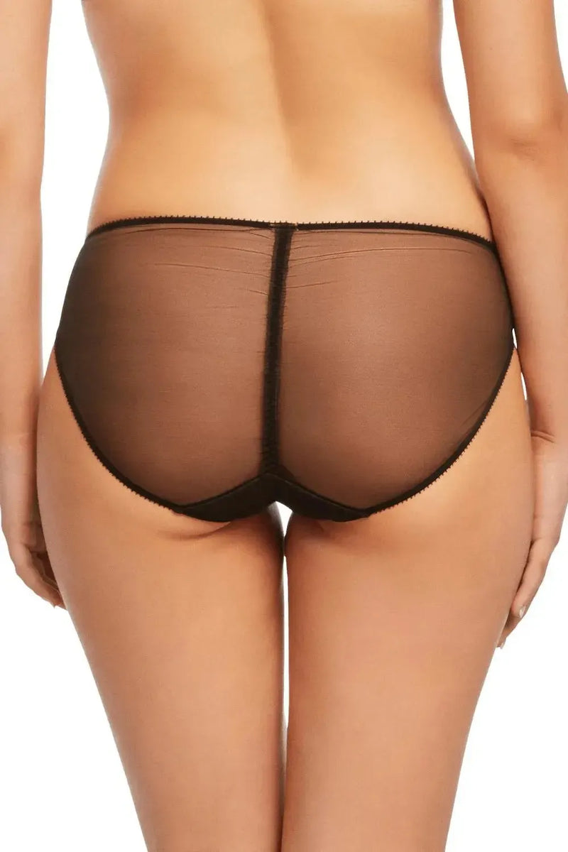 Dita Von Teese Lurex Lace Bikini Panty Black