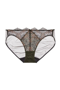 Dita Von Teese Lurex Lace Bikini Panty Black