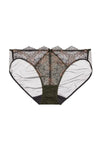 Dita Von Teese Lurex Lace Bikini Panty Black