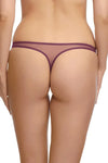 Dita Von Teese Lurex Lace G-String Panty Amethyst