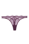 Dita Von Teese Lurex Lace G-String Panty Amethyst