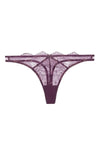 Dita Von Teese Lurex Lace G-String Panty Amethyst