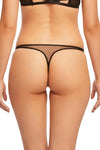 Dita Von Teese Lurex Lace G-String Panty Black