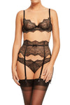 Dita Von Teese Lurex Lace G-String Panty Black