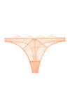 Dita Von Teese Lurex Lace G-String Panty Vintage Peach