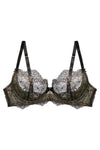 Dita Von Teese Lurex Lace Unlined Bra Black
