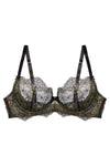 Dita Von Teese Lurex Lace Unlined Bra Black
