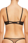 Dita Von Teese Lurex Lace Unlined Bra Black