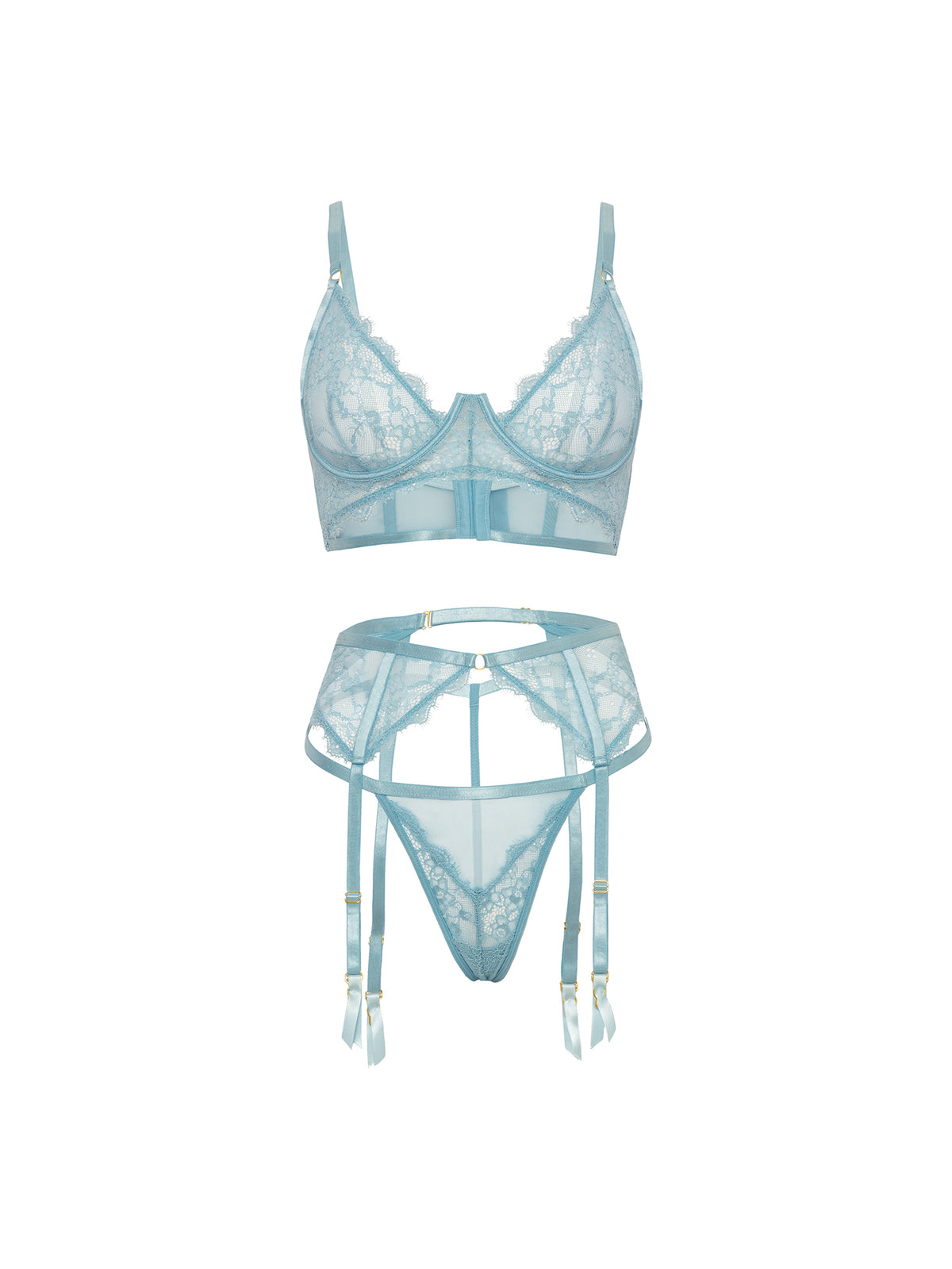 Lyric Underwire Lace Bra Set